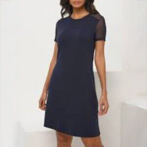 Anatomie // Navy Blue Melissa Shirt Dress M